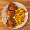 Chicken Schnitzel and Chips