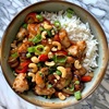 Stir Fried Cashew Nut and Chilli Jam with Rice