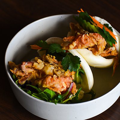 Soft-Shell Crab Bao