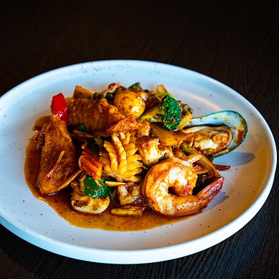 Stir Fried Chilli King with Rice