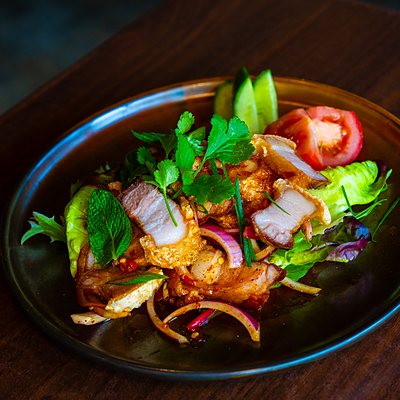 Crispy Pork Belly Salad